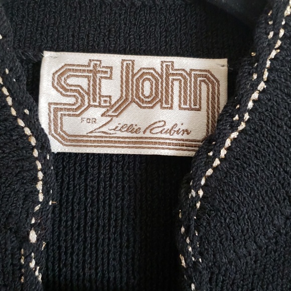 Vintage St. John Lillie Rubin Black Gown - Picture 4 of 6